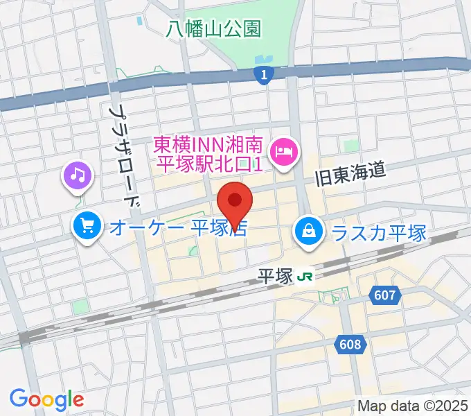音楽スペースパルの地図