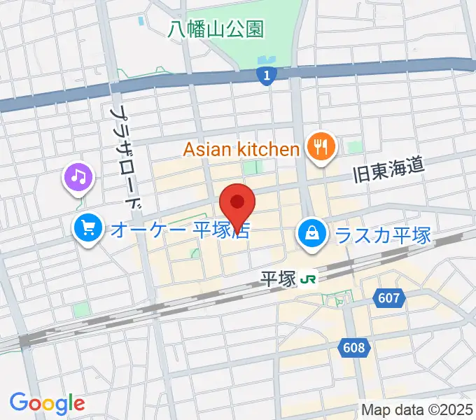 音楽スペースパルの地図