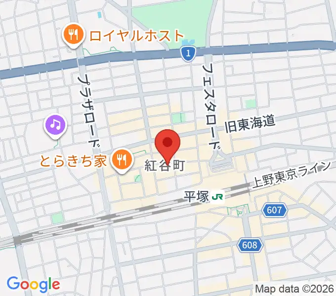 音楽スペースパルの地図