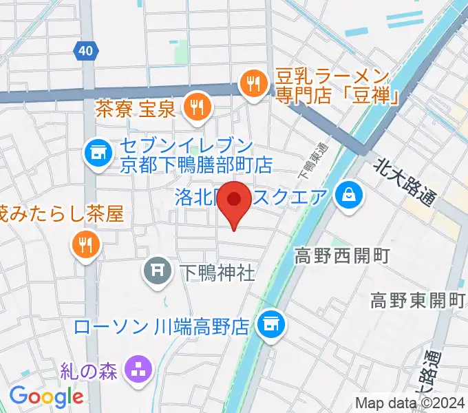 下鴨総合音楽教室の地図