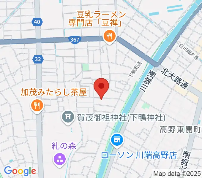 下鴨総合音楽教室の地図