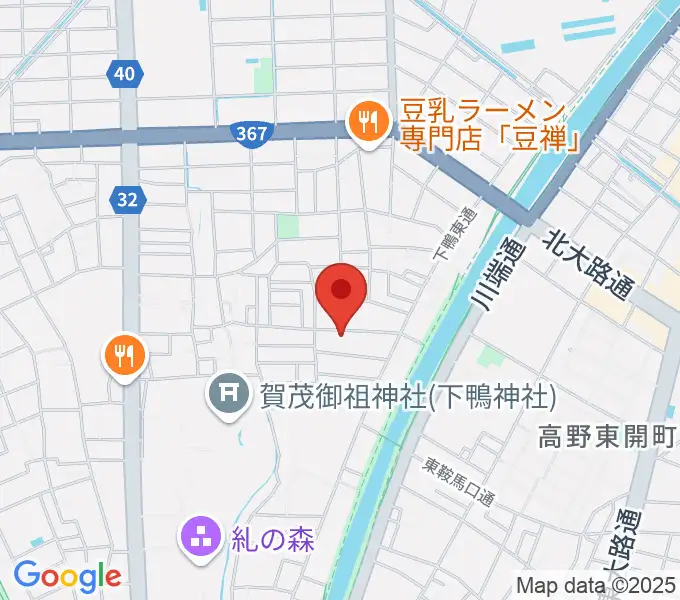 下鴨総合音楽教室の地図