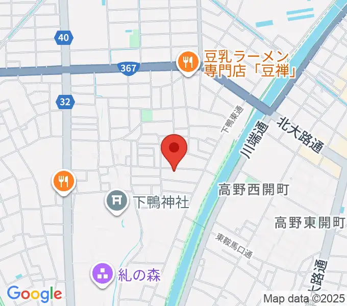 下鴨総合音楽教室の地図
