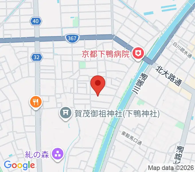 下鴨総合音楽教室の地図