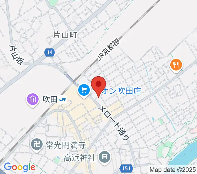 歌枕直美音楽教室の地図