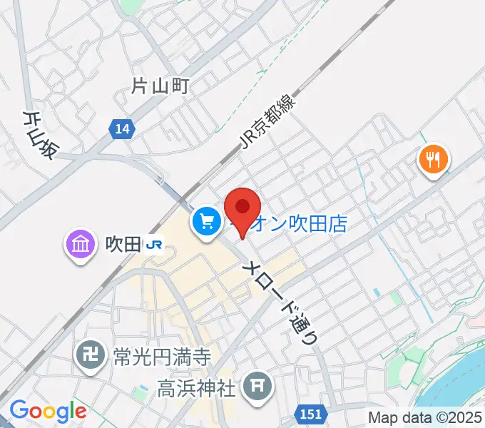 歌枕直美音楽教室の地図