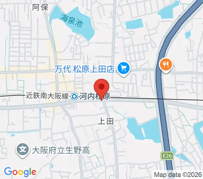 OKINA二胡教室の地図