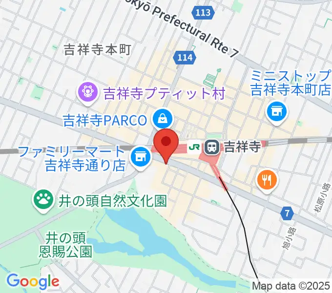 宮地楽器MUSICJOY吉祥寺の地図