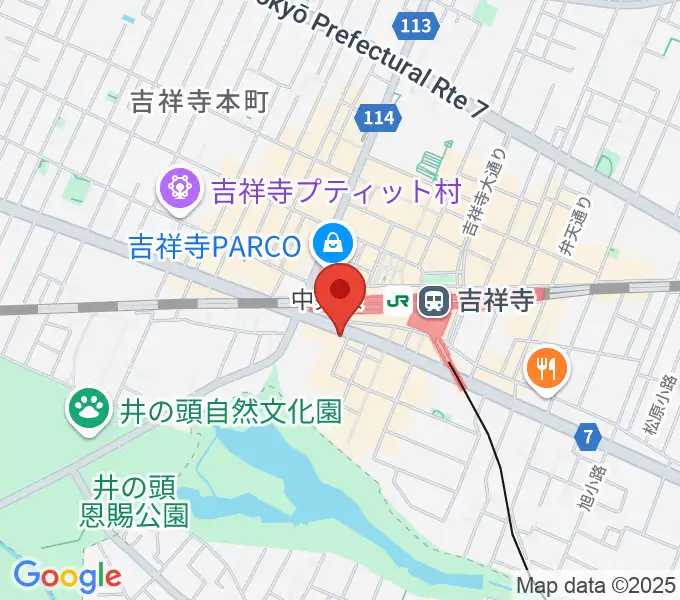 宮地楽器MUSICJOY吉祥寺の地図