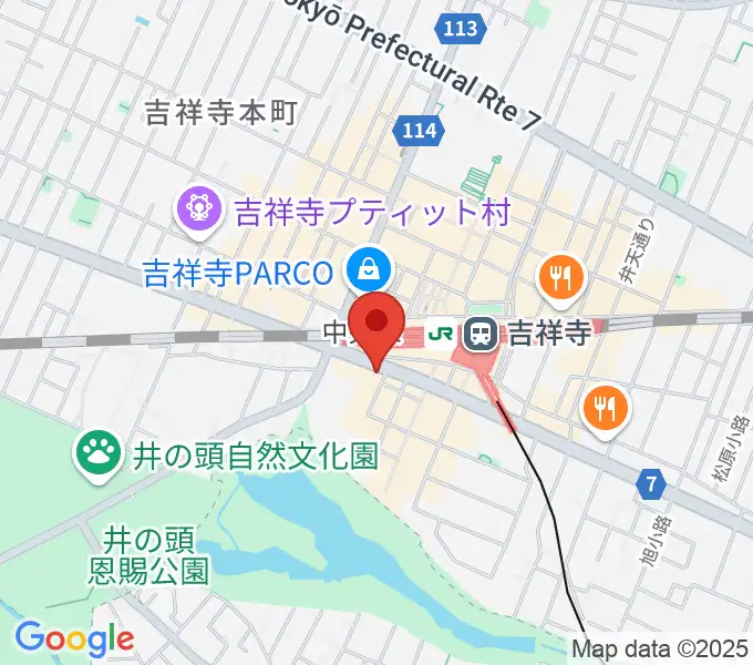 宮地楽器MUSICJOY吉祥寺の地図