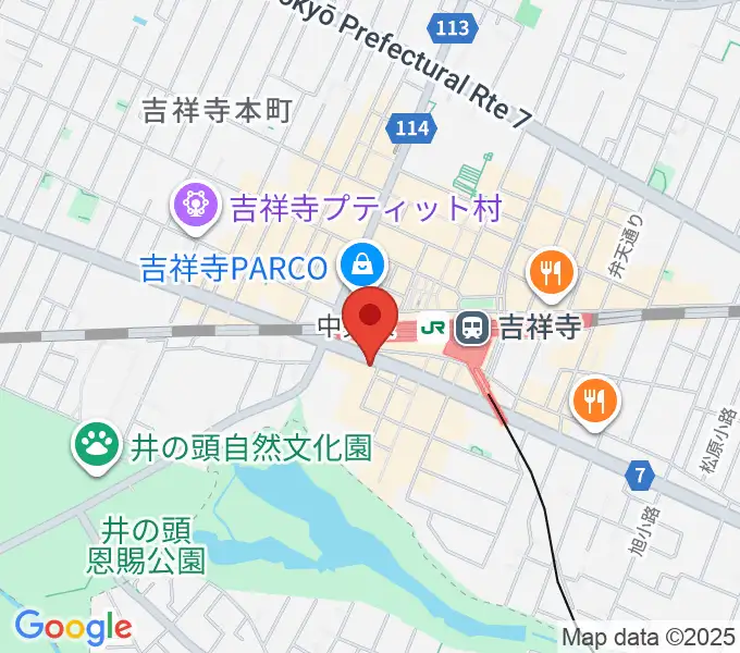 宮地楽器MUSICJOY吉祥寺の地図