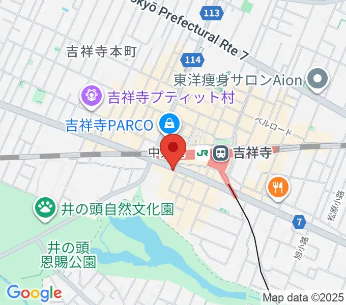 宮地楽器MUSICJOY吉祥寺の地図