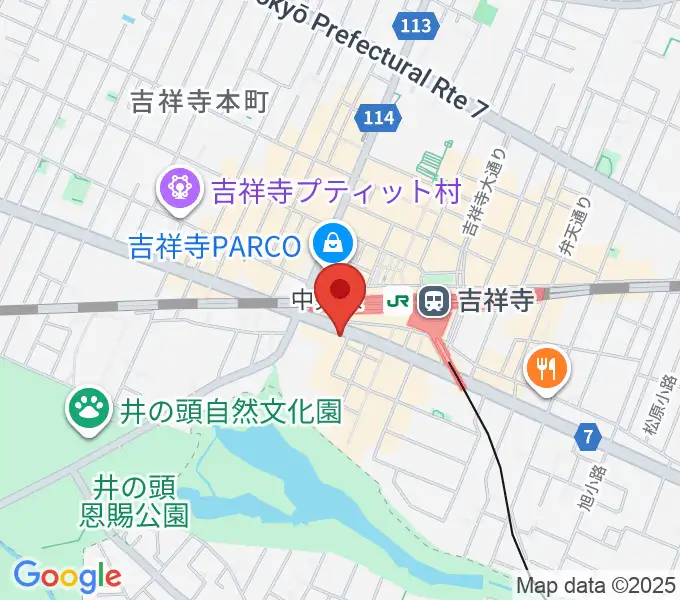宮地楽器MUSICJOY吉祥寺の地図
