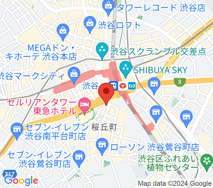 宮地楽器 MUSICJOY渋谷の場所