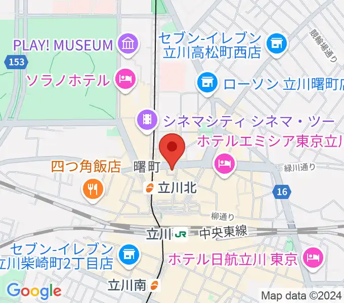 宮地楽器 MUSICJOY立川北の地図