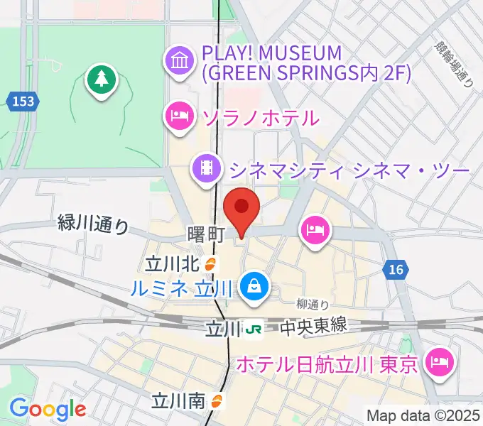 宮地楽器 MUSICJOY立川北の地図