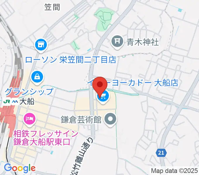 ヨークカルチャーセンター大船の地図