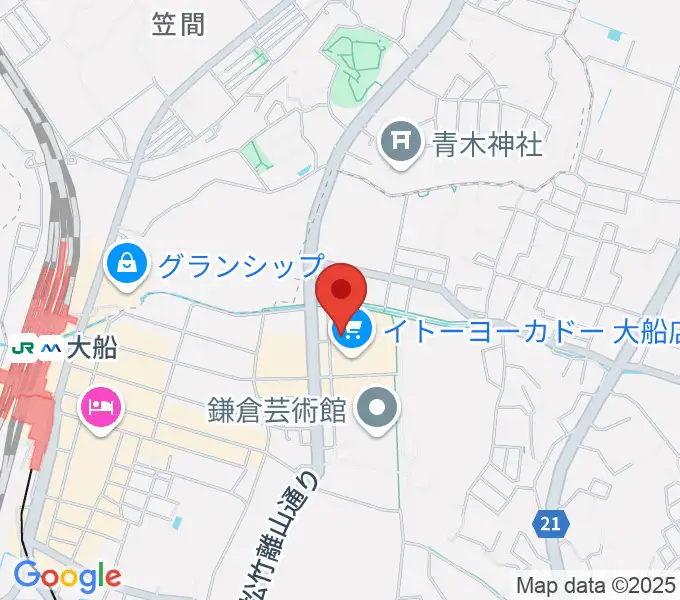 ヨークカルチャーセンター大船の地図
