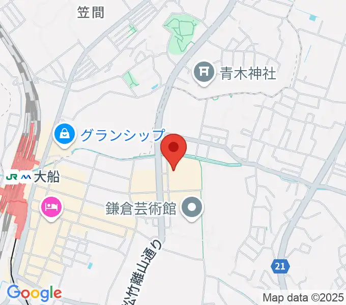 ヨークカルチャーセンター大船の地図