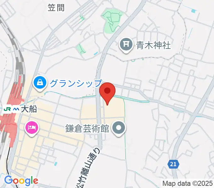 ヨークカルチャーセンター大船の地図