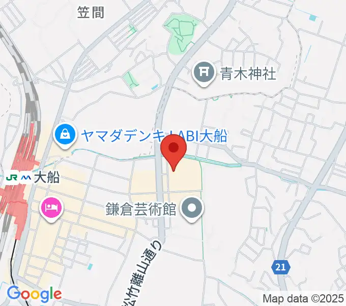 ヨークカルチャーセンター大船の地図