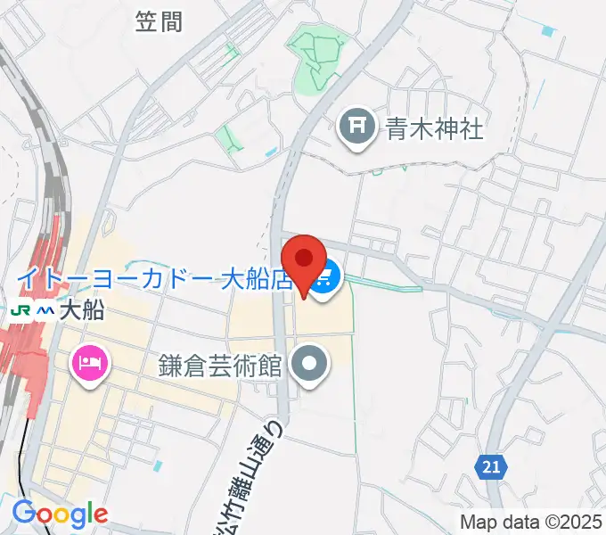 ヨークカルチャーセンター大船の地図