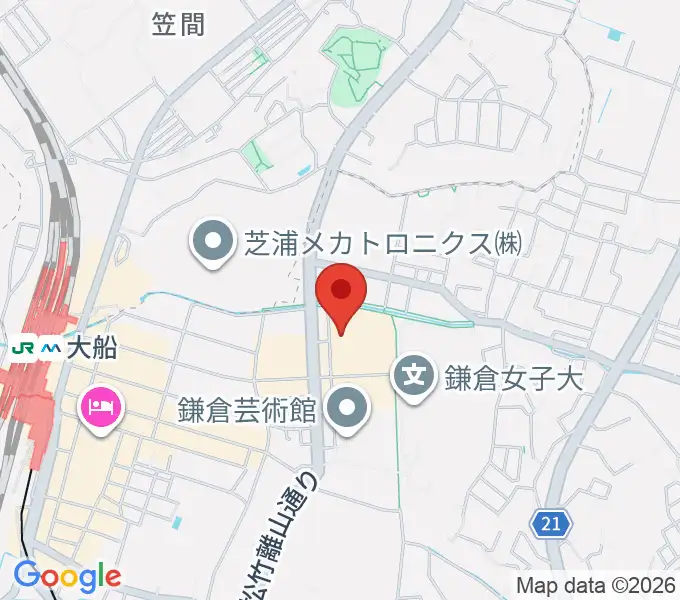 ヨークカルチャーセンター大船の地図