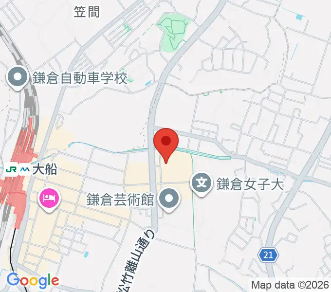 ヨークカルチャーセンター大船の地図