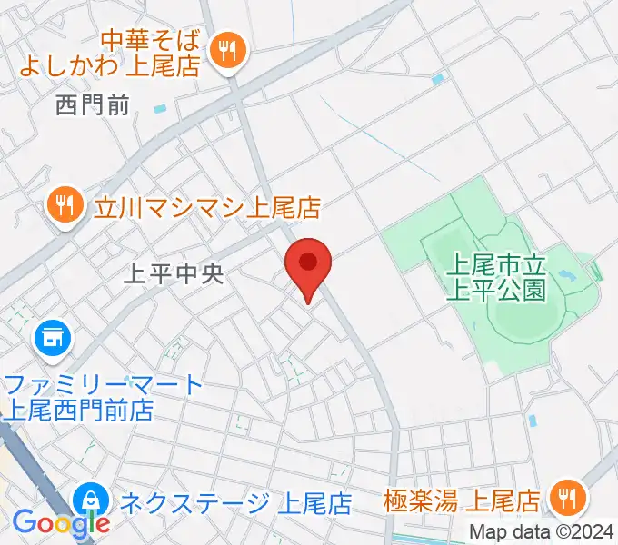 工藤ピアノ教室の地図