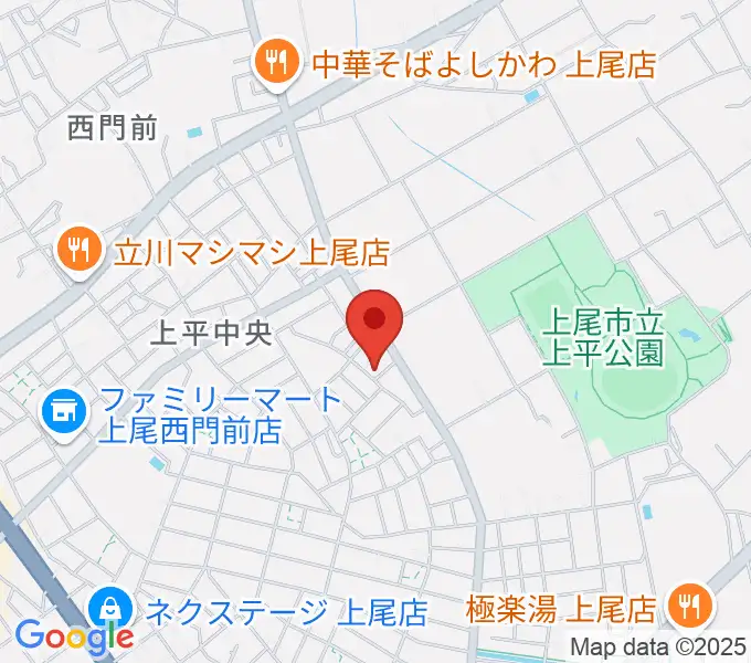 工藤ピアノ教室の地図
