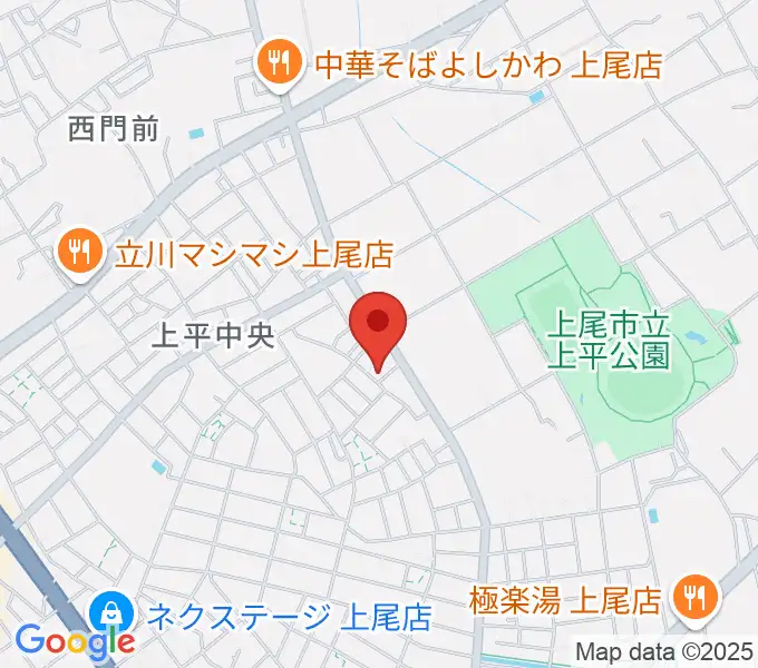 工藤ピアノ教室の地図