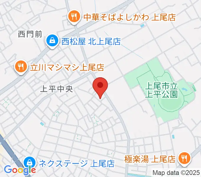 工藤ピアノ教室の地図