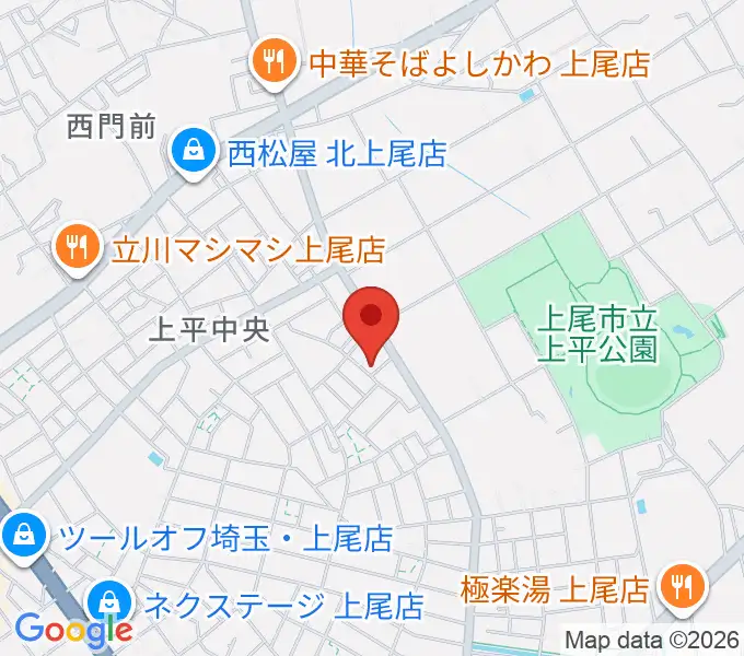 工藤ピアノ教室の地図