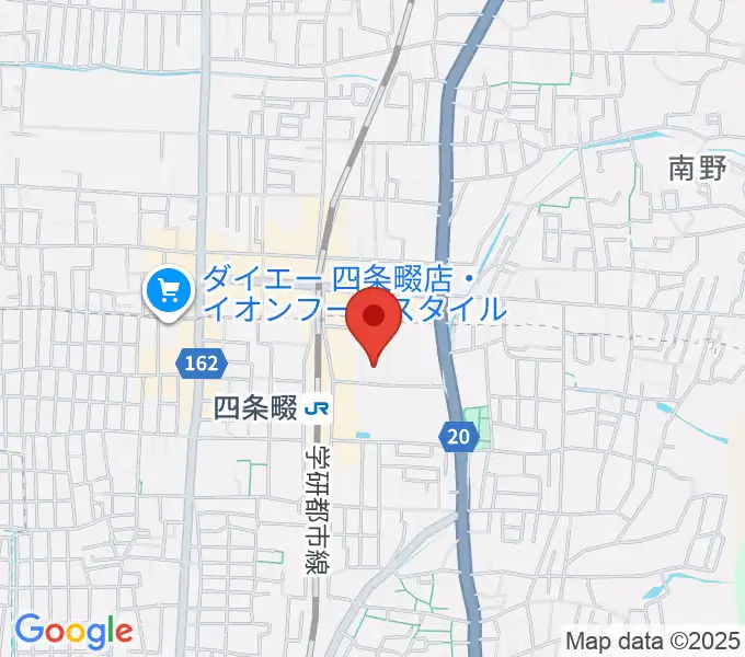 四條畷学園音楽教室の地図