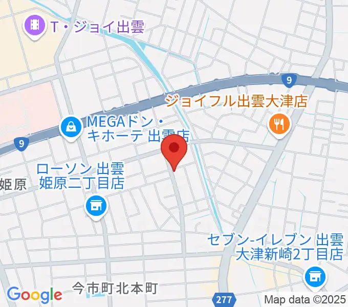 車田音楽教室 出雲教室の地図