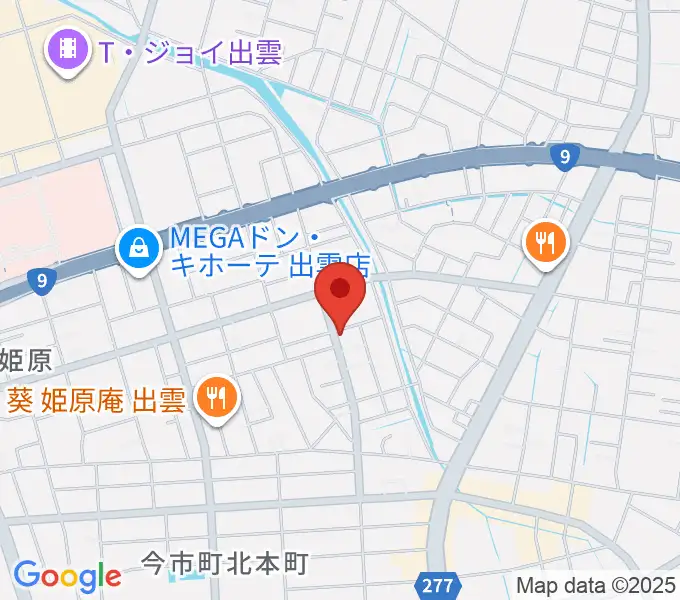 車田音楽教室 出雲教室の地図