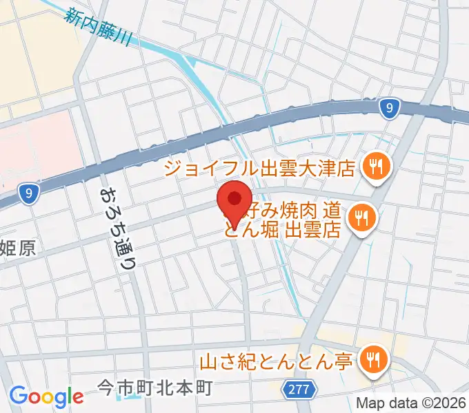 車田音楽教室 出雲教室の地図