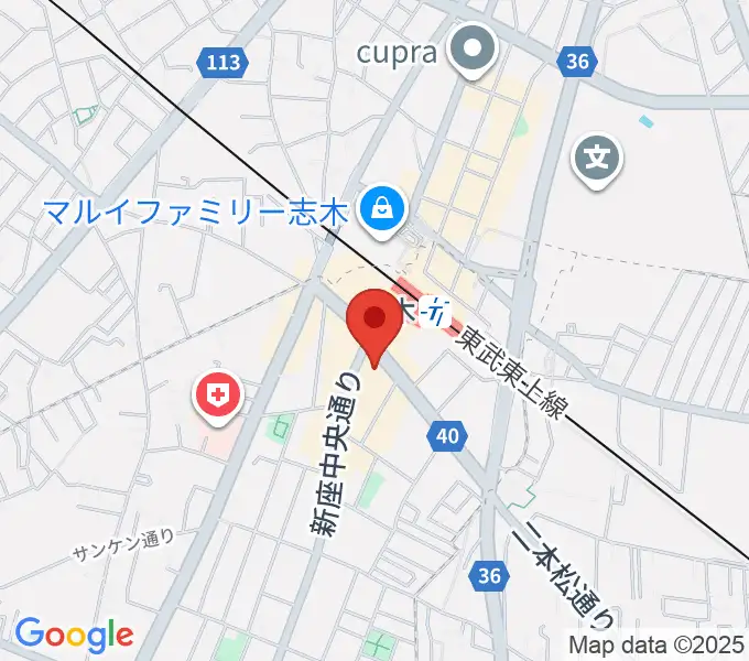 森音楽教室の地図