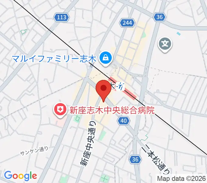 森音楽教室の地図