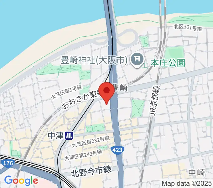 森山純音楽教室の地図