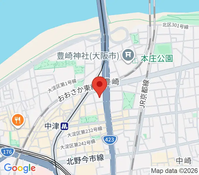 森山純音楽教室の地図