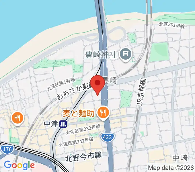 森山純音楽教室の地図