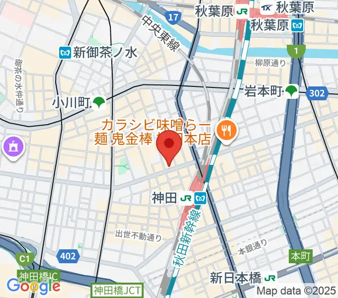 神田音楽学校の地図