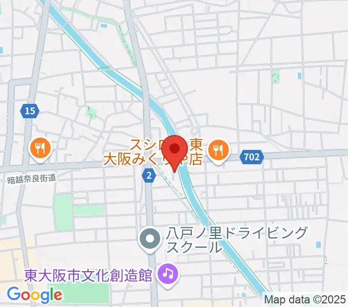 東大阪市ピアノ教室｜川崎音楽教室の地図