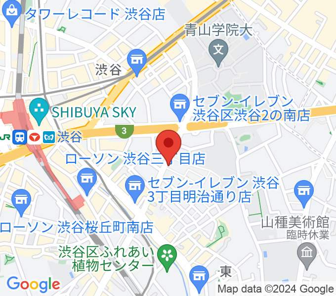 川上楽器 渋谷センターの場所