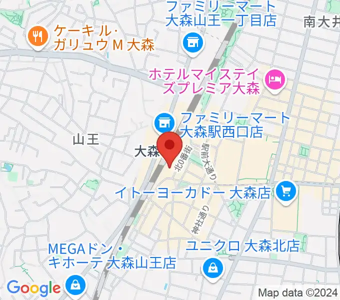 よみうりカルチャー大森の地図