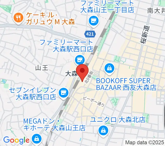 よみうりカルチャー大森の地図