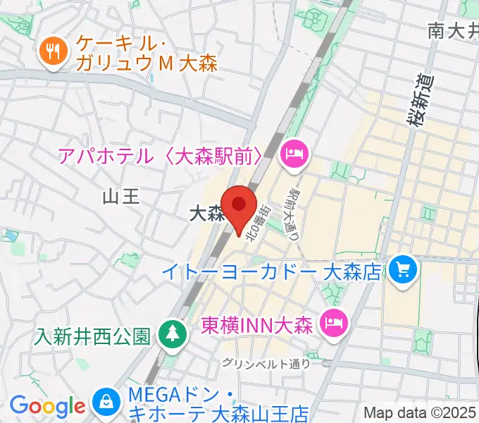 よみうりカルチャー大森の地図