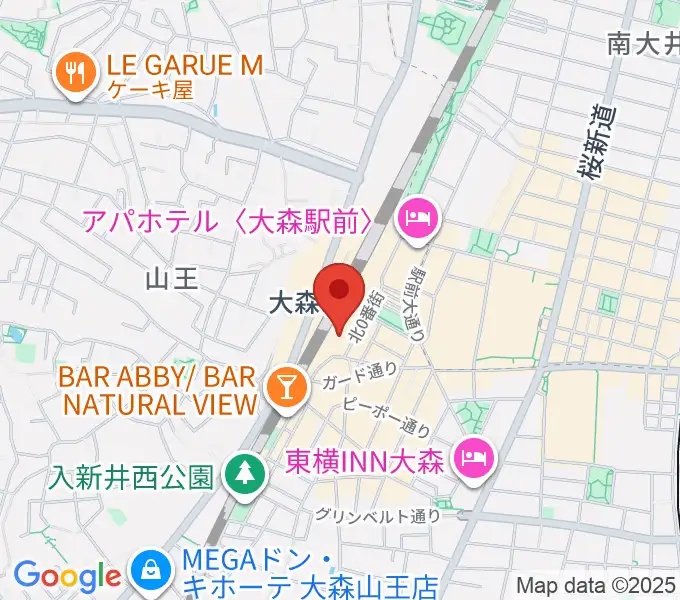 よみうりカルチャー大森の地図