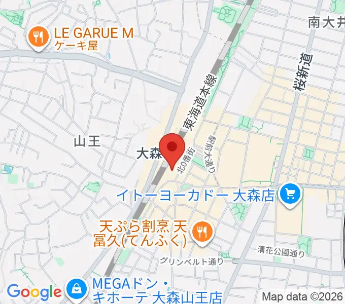 よみうりカルチャー大森の地図
